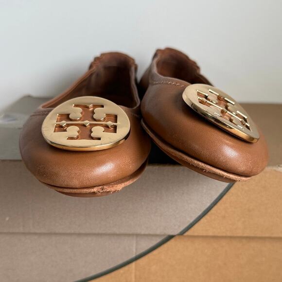 Tory Burch Claire ‘Royal Tan’ Women Ballet Flats - SZ 6 - Picture 10 of 16